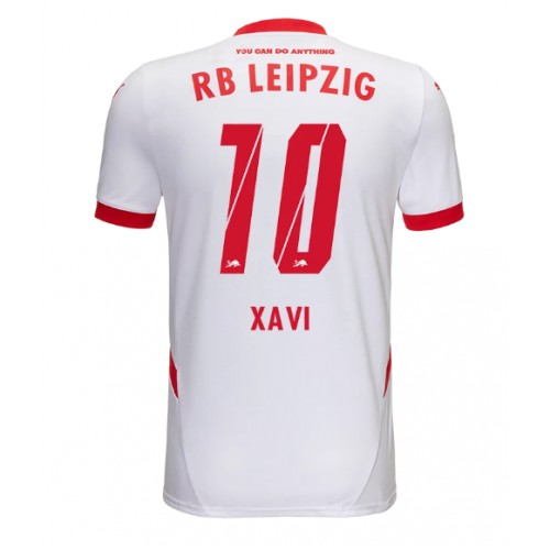 Moški Nogometni dresi RB Leipzig Xavi Simons #10 Domači 2024-25 Kratek Rokav